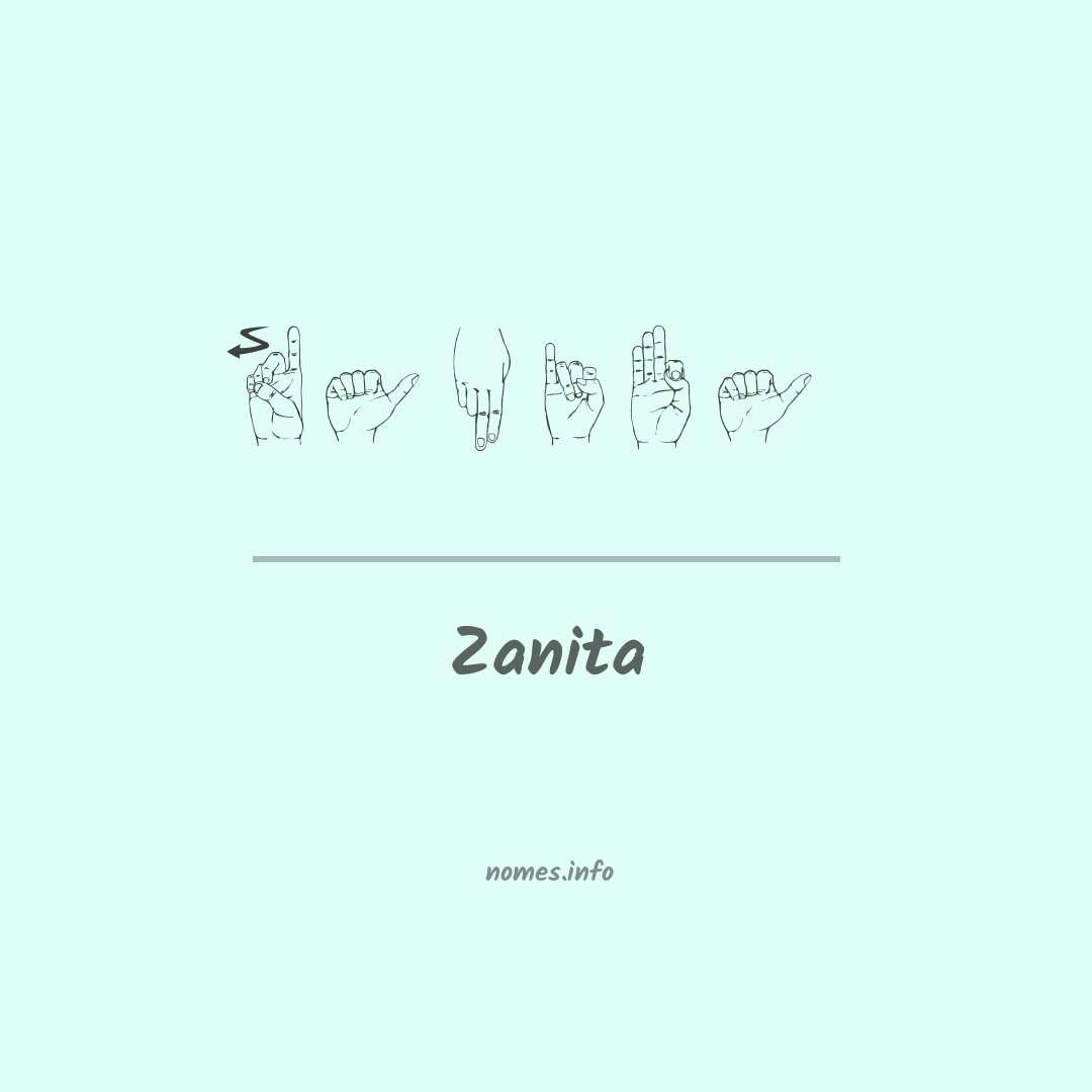 Zanita em Libras