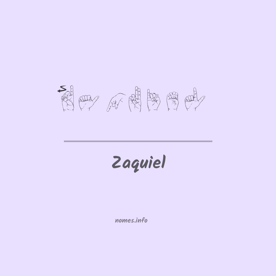 Zaquiel em Libras