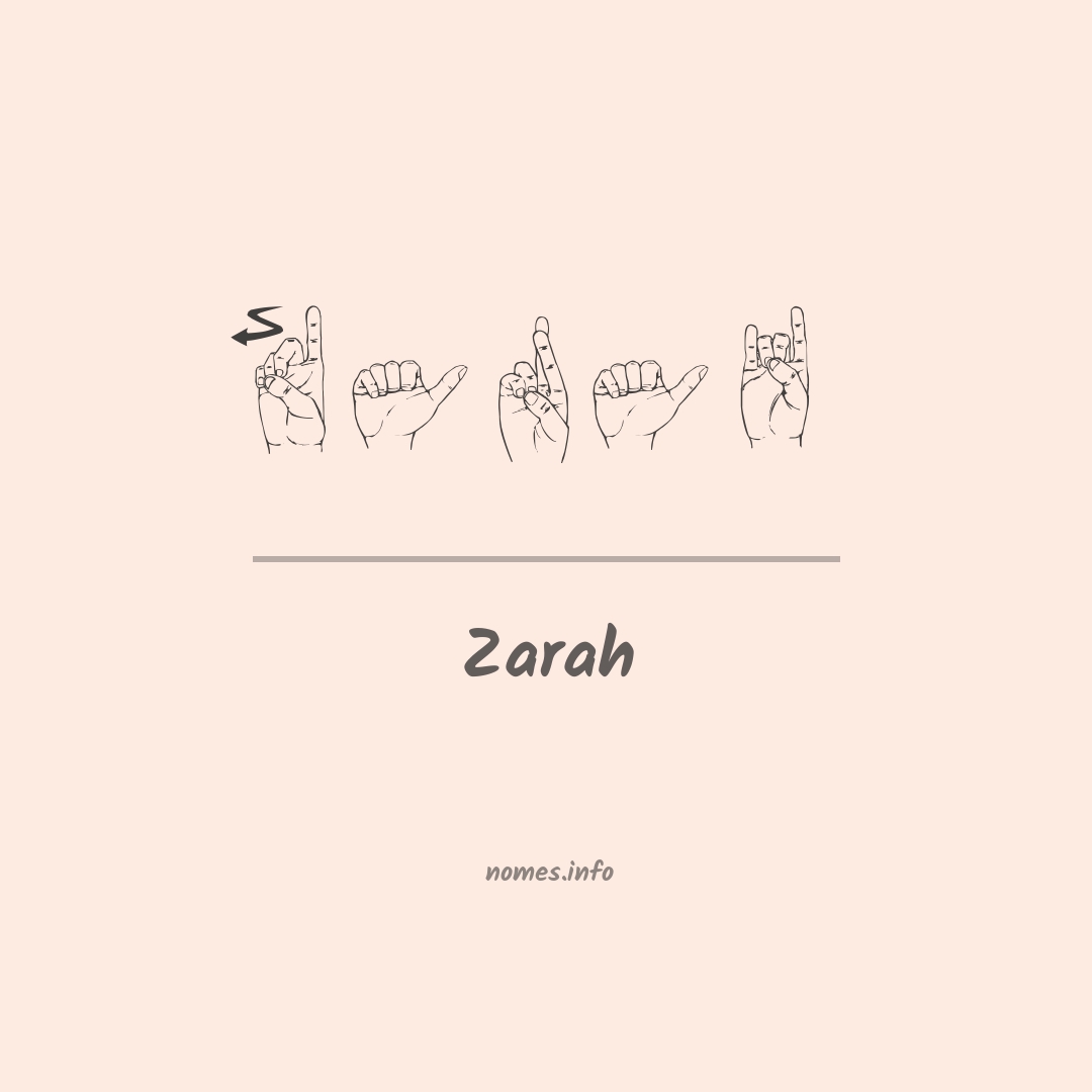 Zarah em Libras
