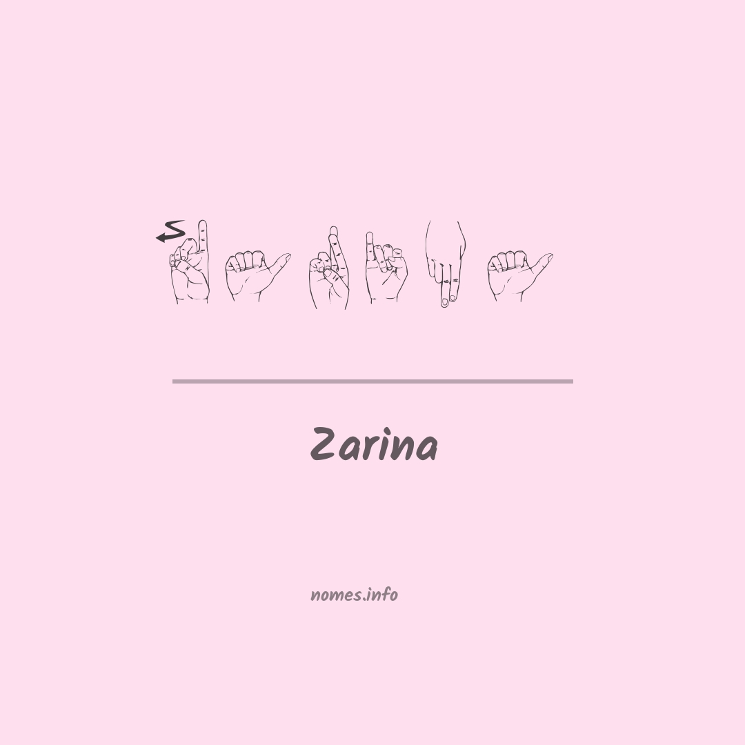 Zarina em Libras