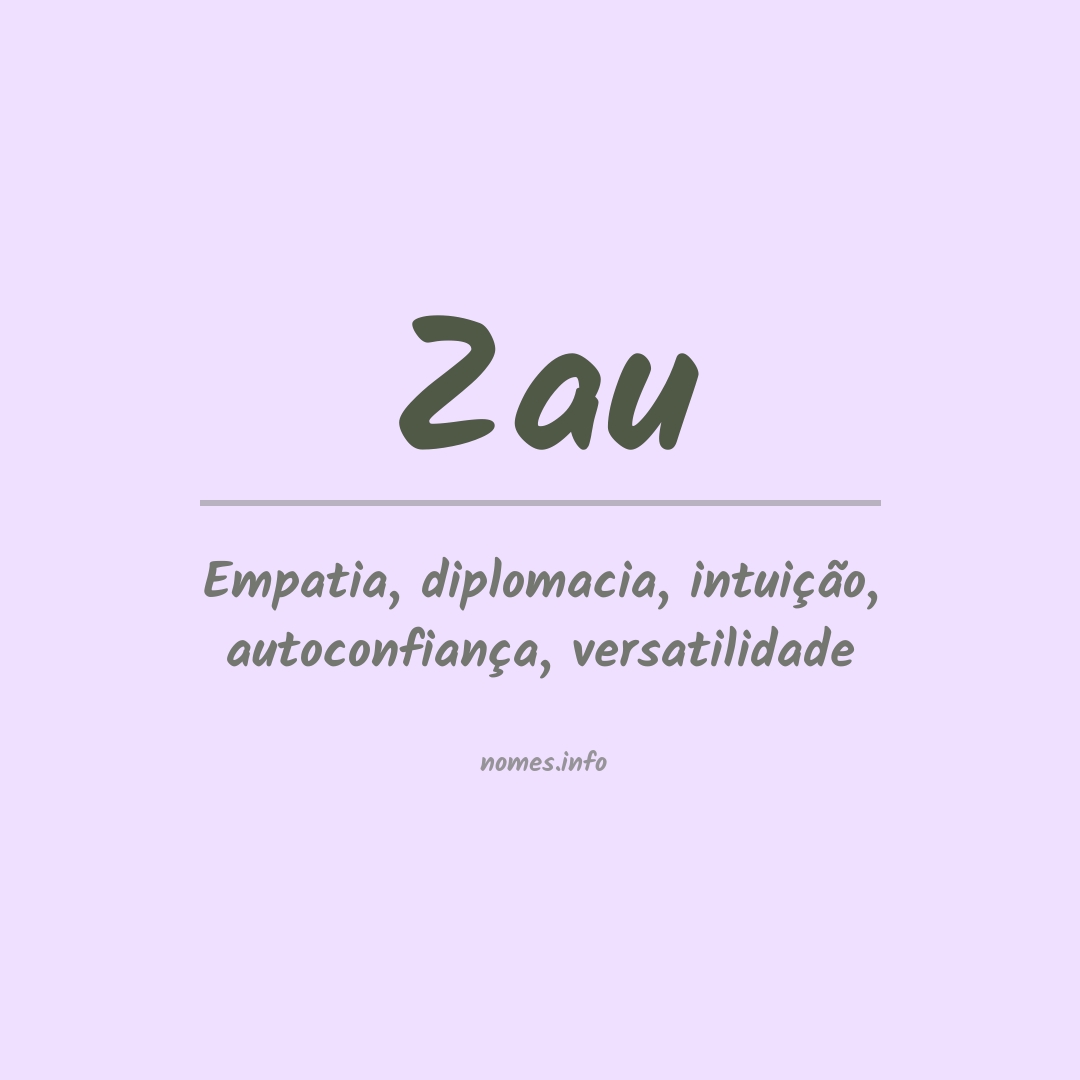 Significado do nome Zau