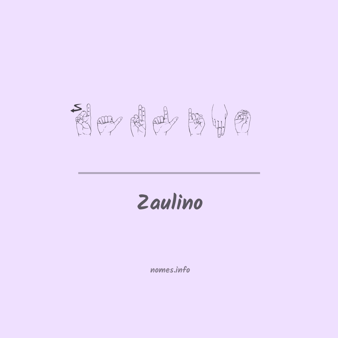 Zaulino em Libras