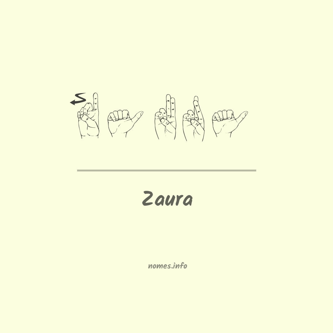 Zaura em Libras