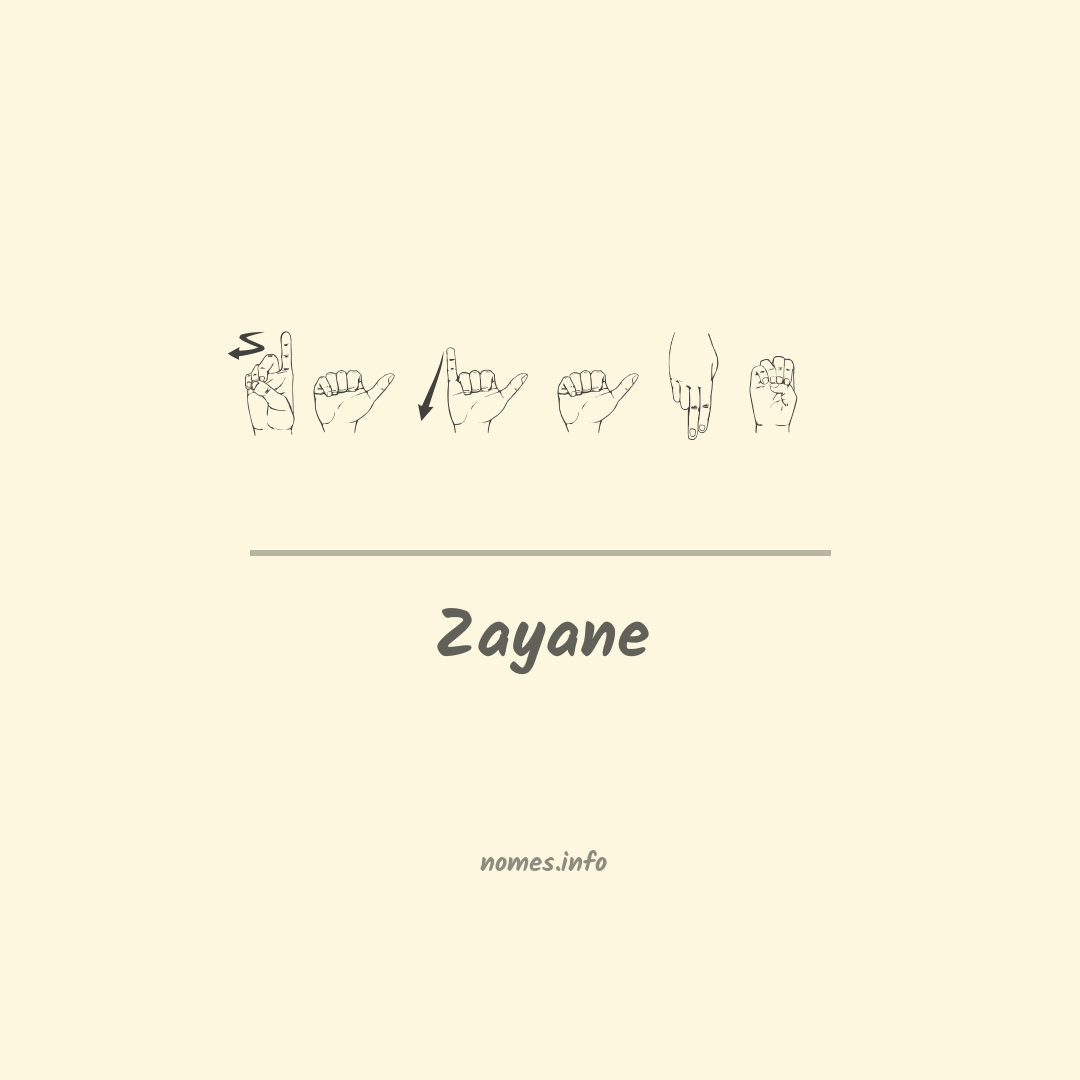 Zayane em Libras