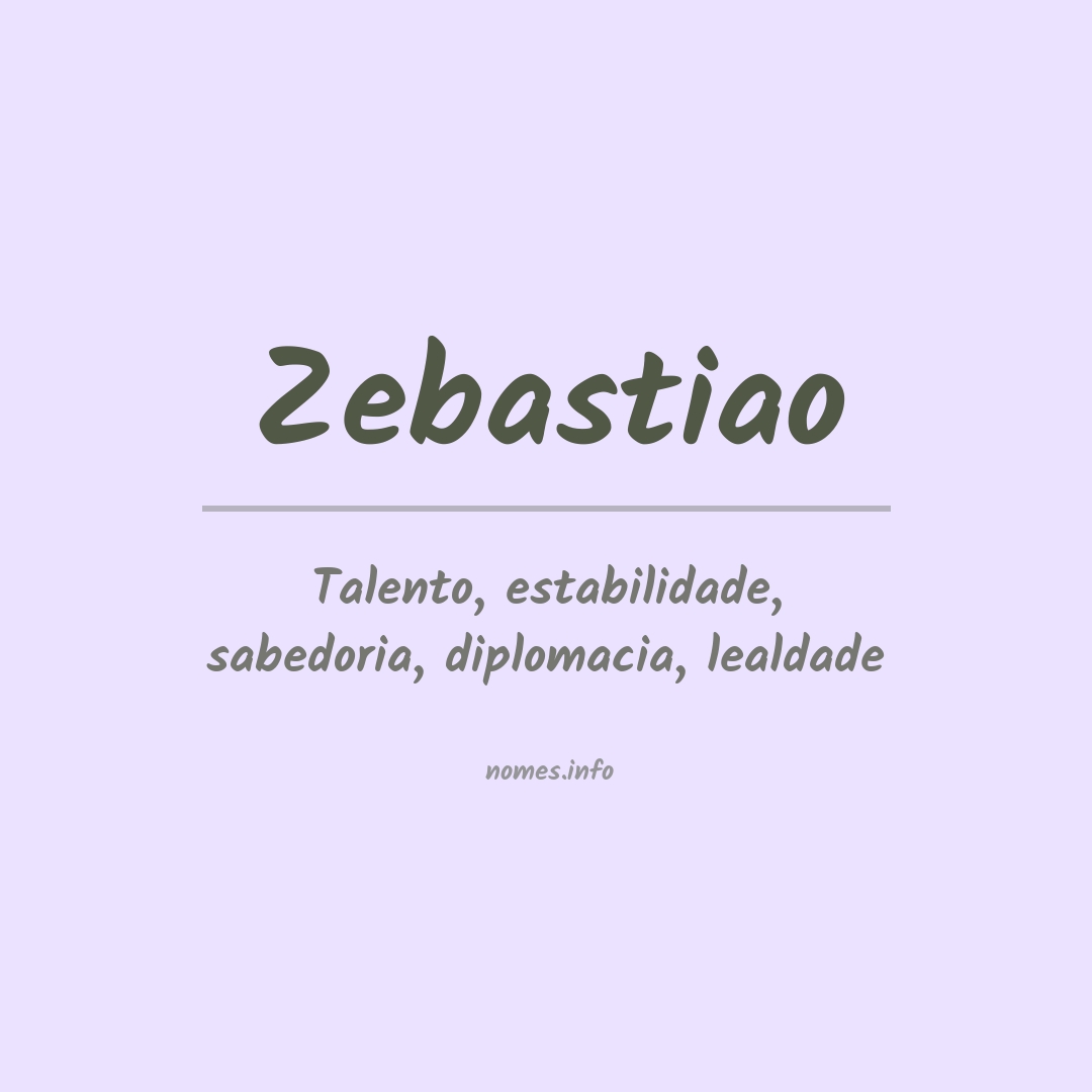Significado do nome Zebastiao