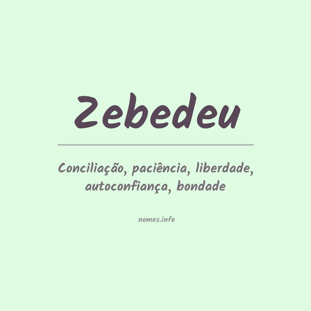Significado do nome Zebedeu