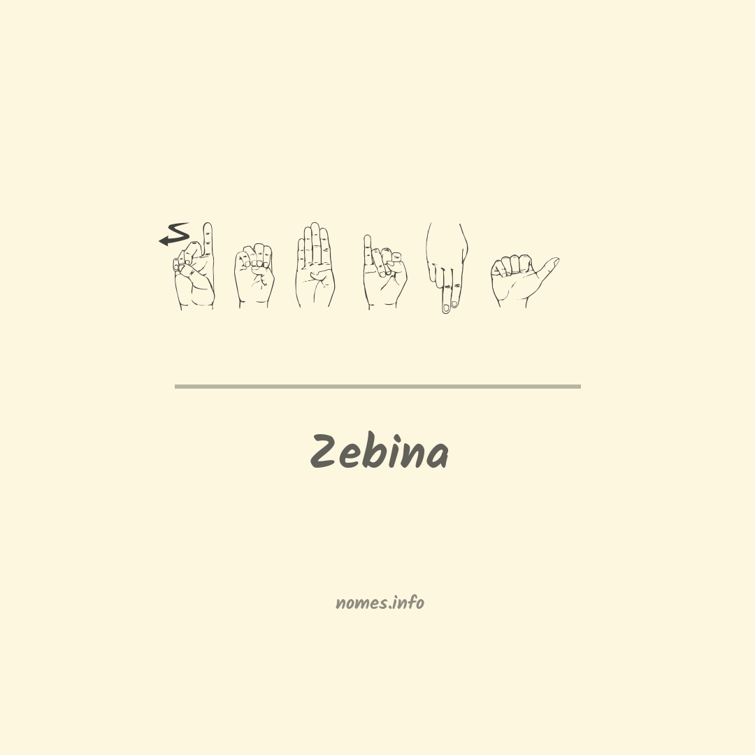 Zebina em Libras