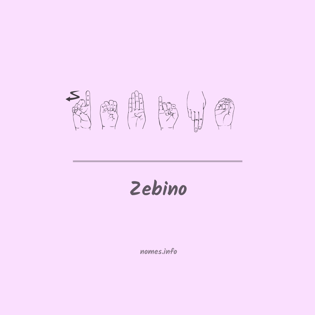 Zebino em Libras