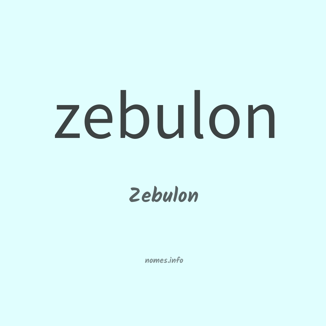 Zebulon em chinês