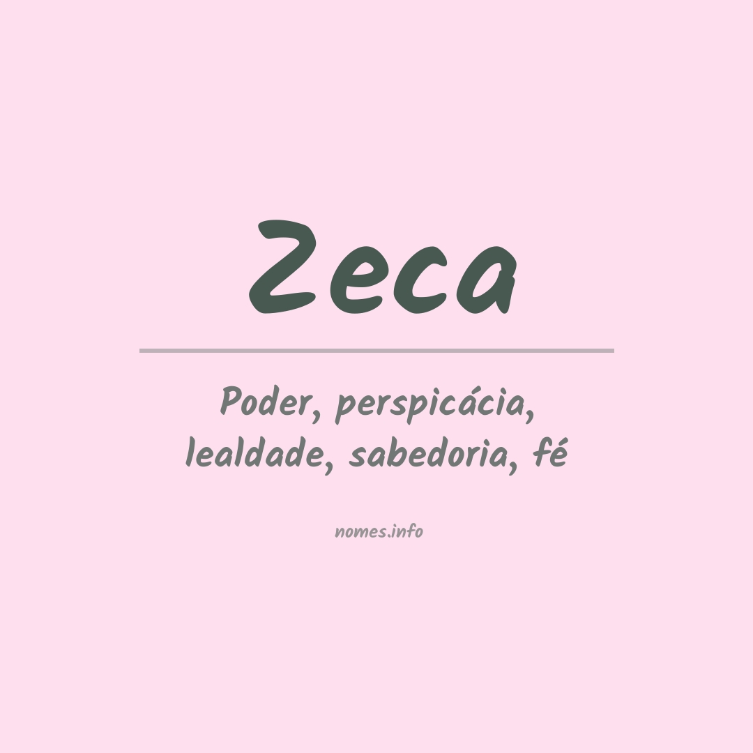 Significado do nome Zeca
