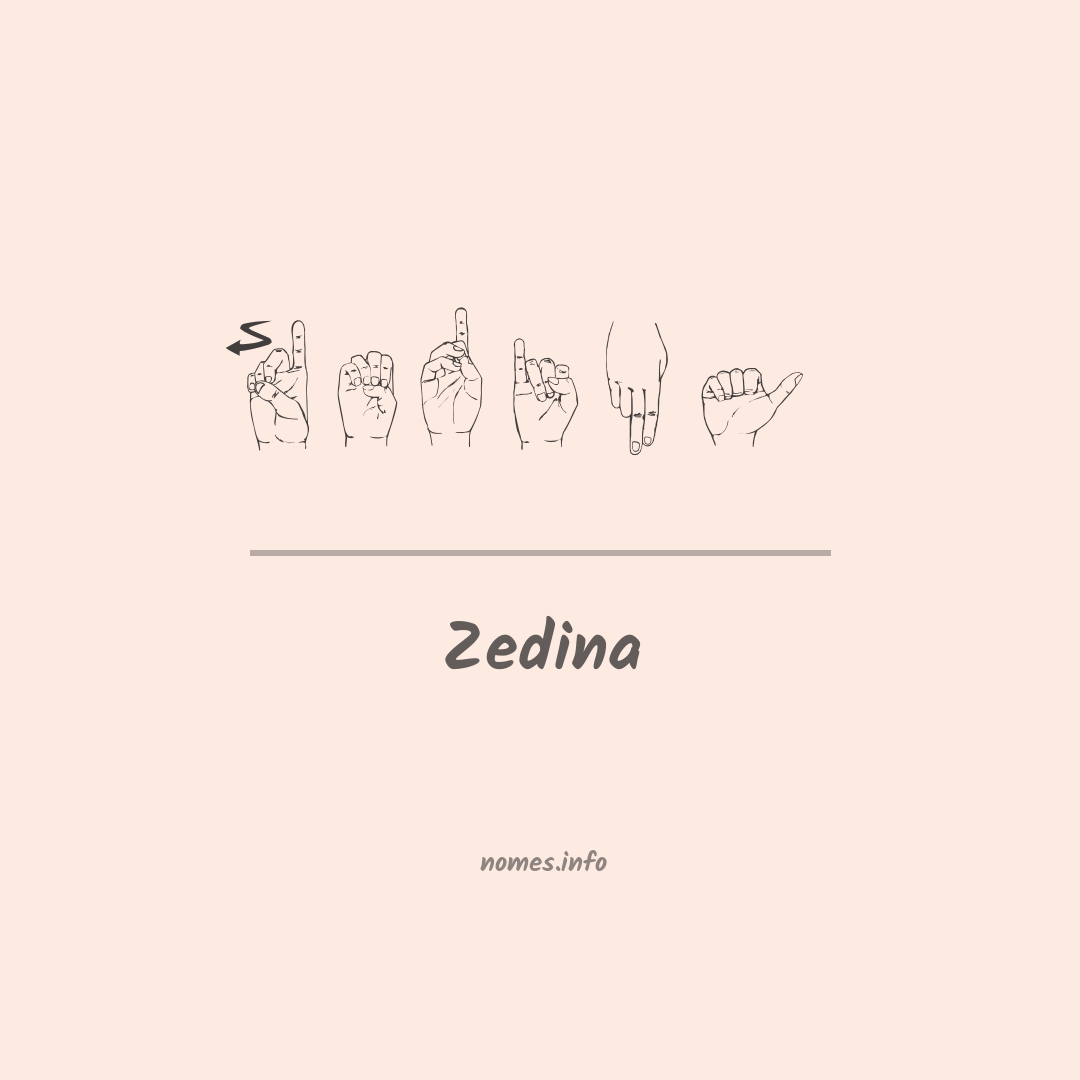 Zedina em Libras