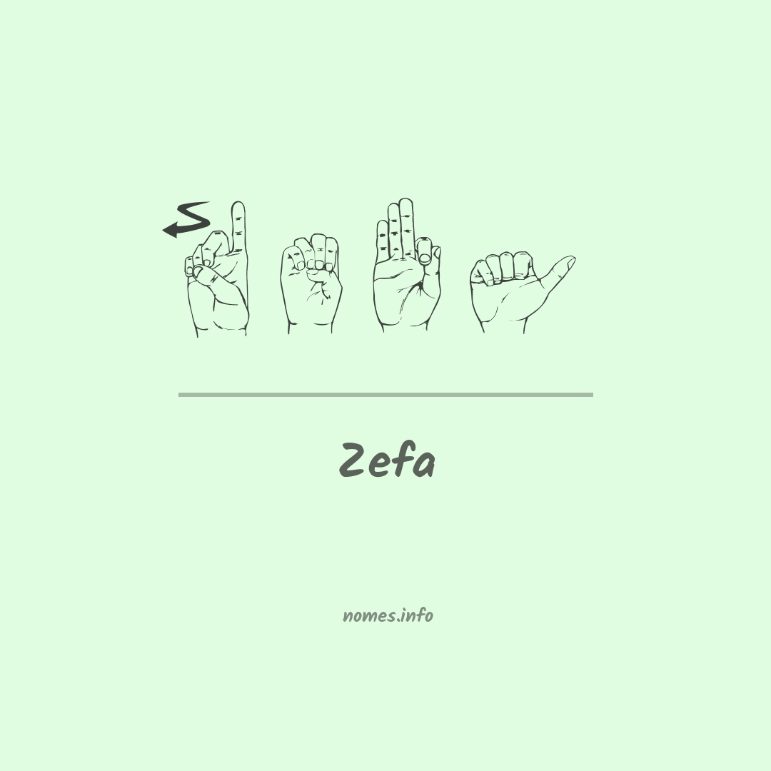 Zefa em Libras