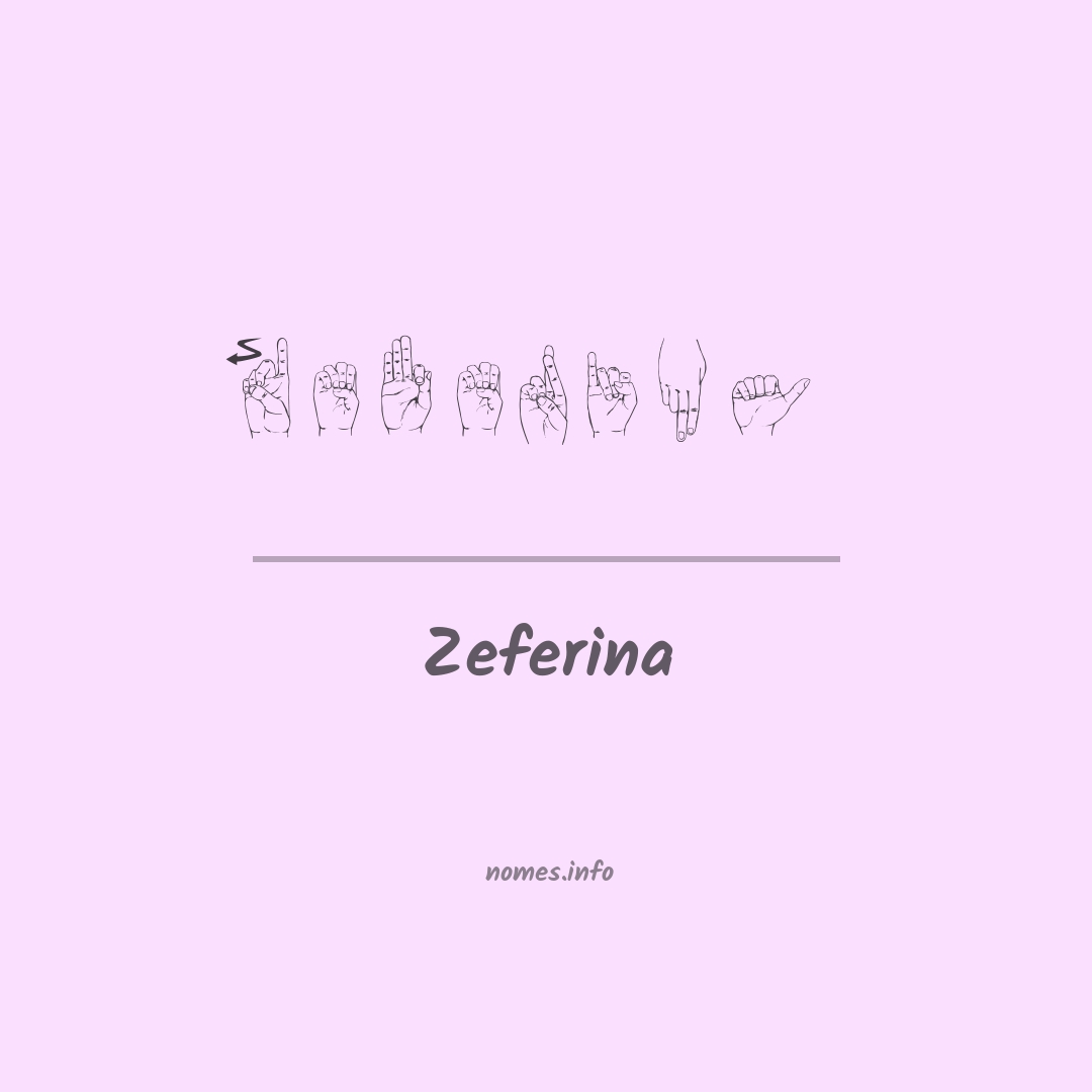 Zeferina em Libras