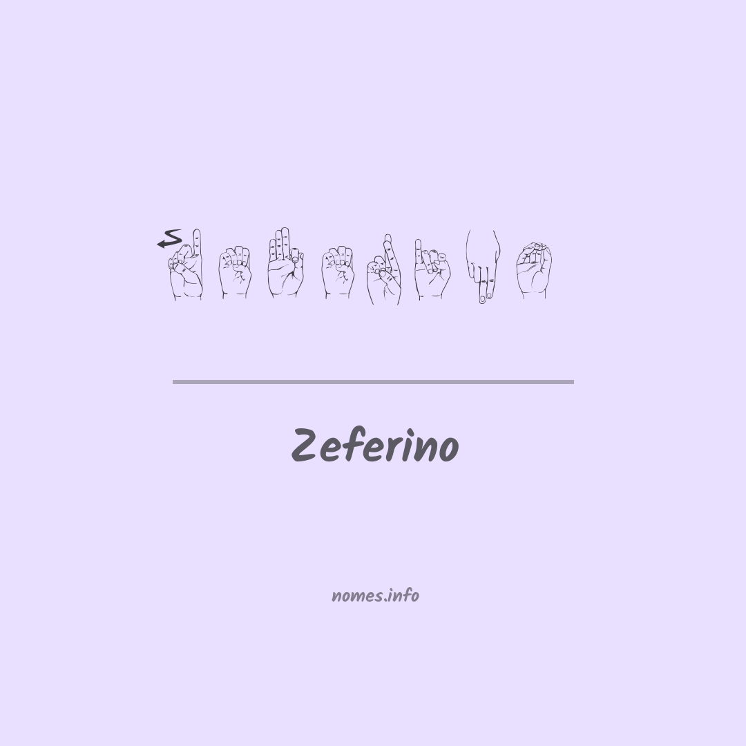 Zeferino em Libras