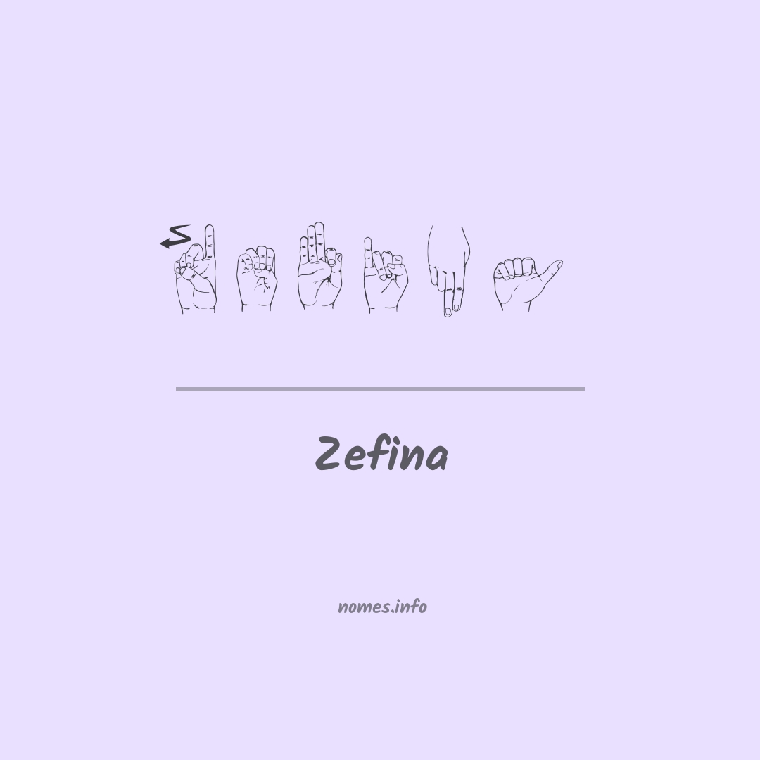 Zefina em Libras