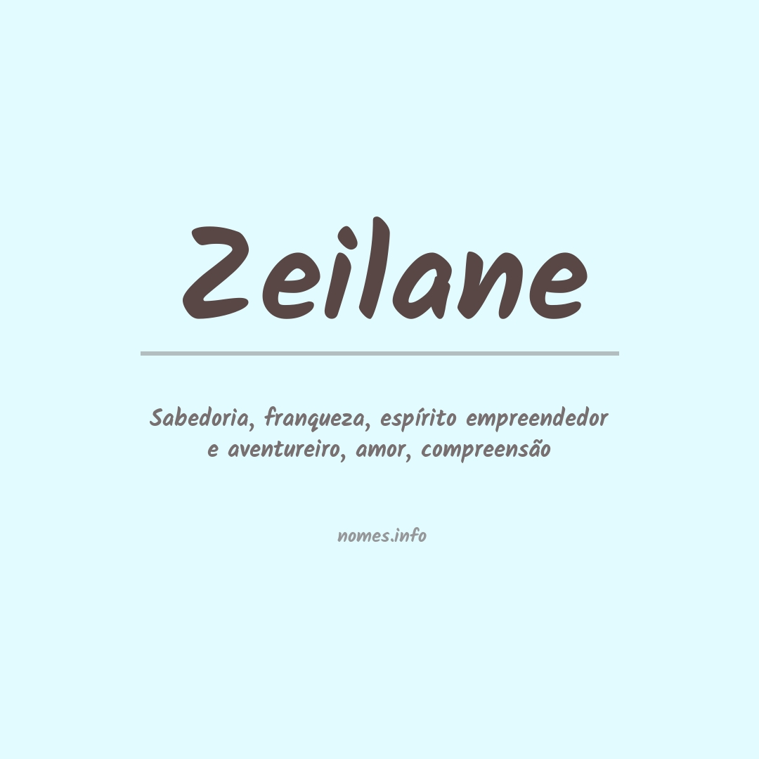 Significado do nome Zeilane