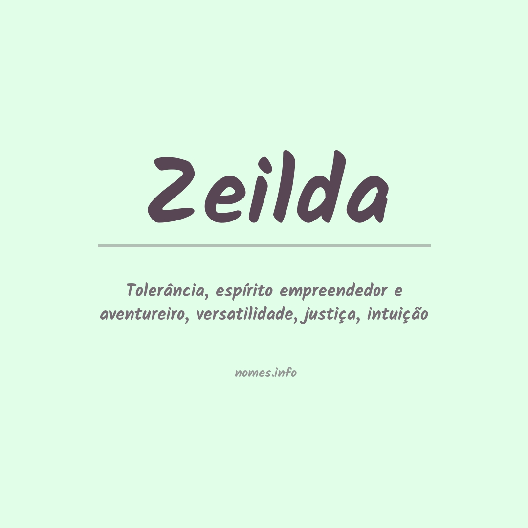 Significado do nome Zeilda