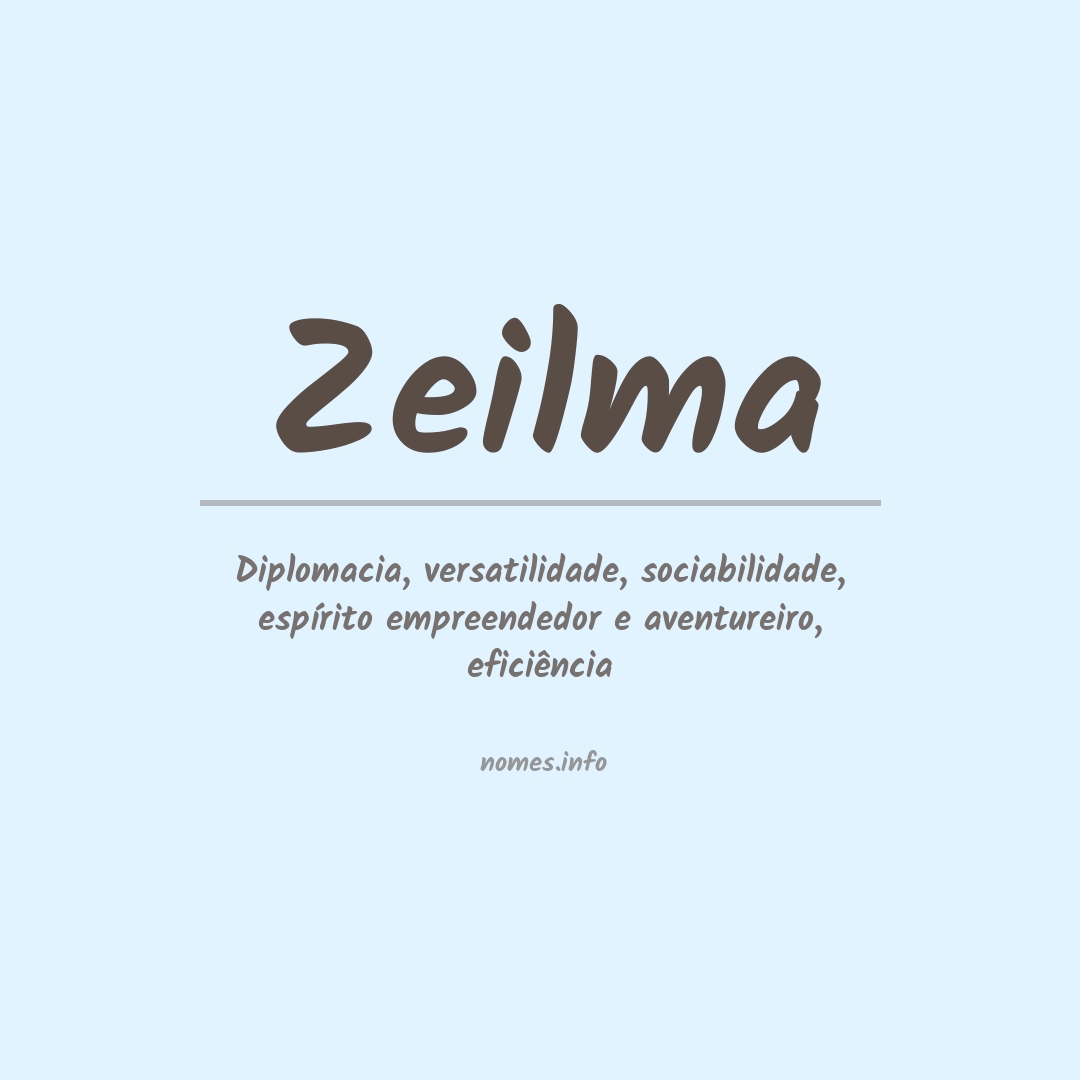 Significado do nome Zeilma