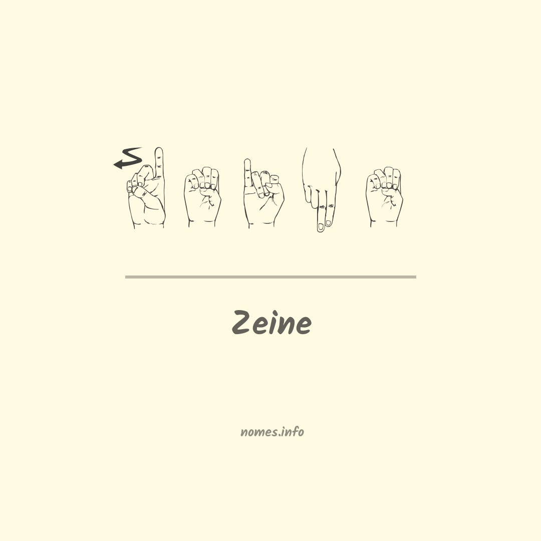 Zeine em Libras