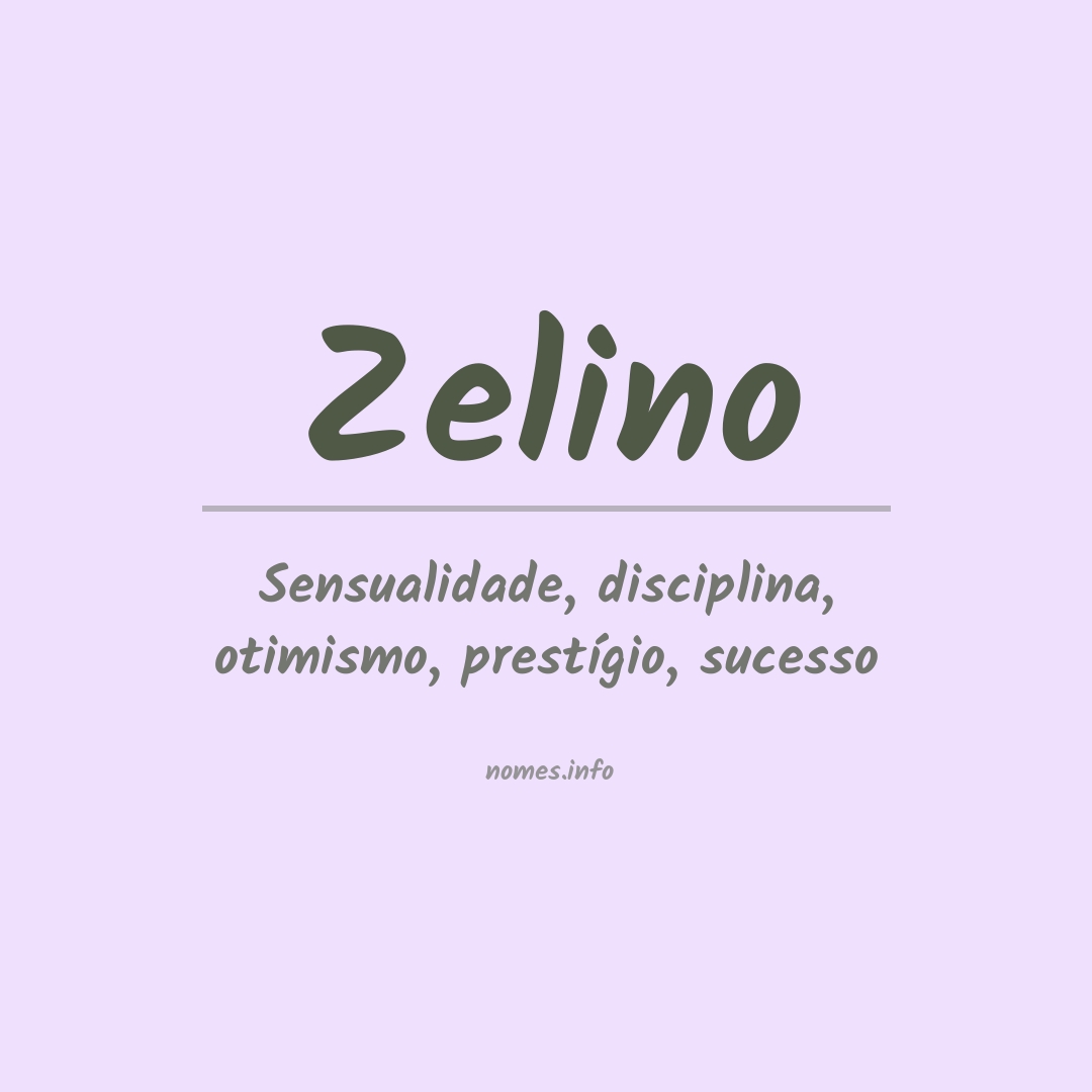 Significado do nome Zelino