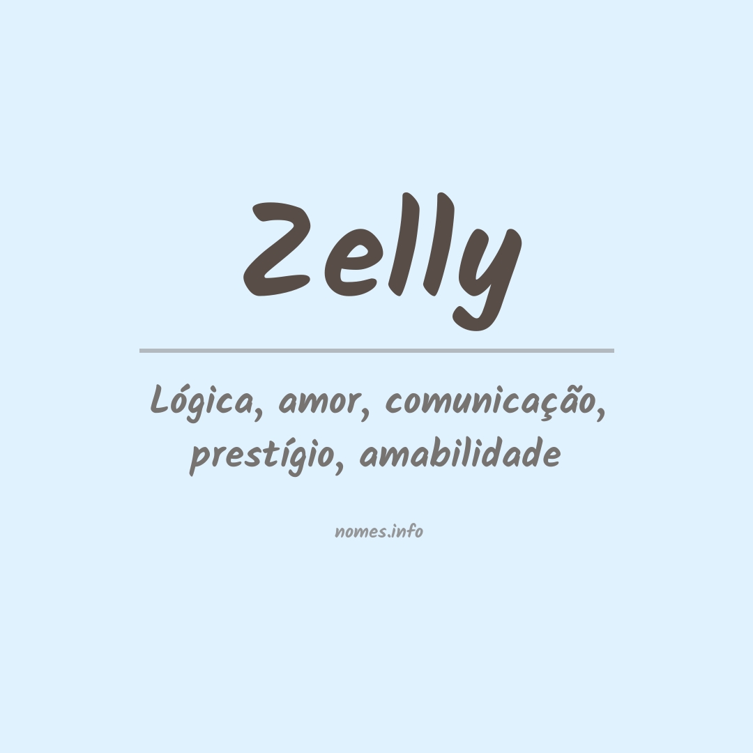 Significado do nome Zelly