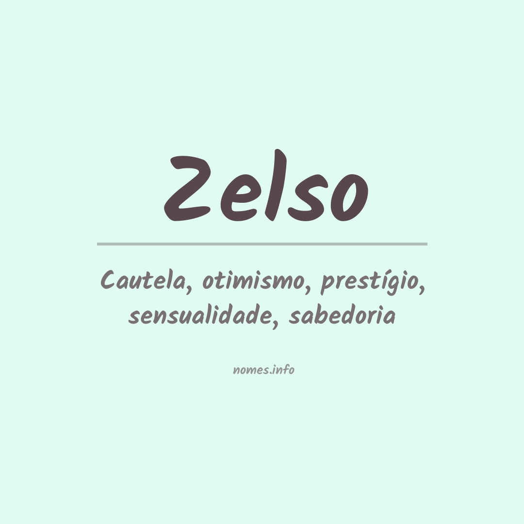 Significado do nome Zelso