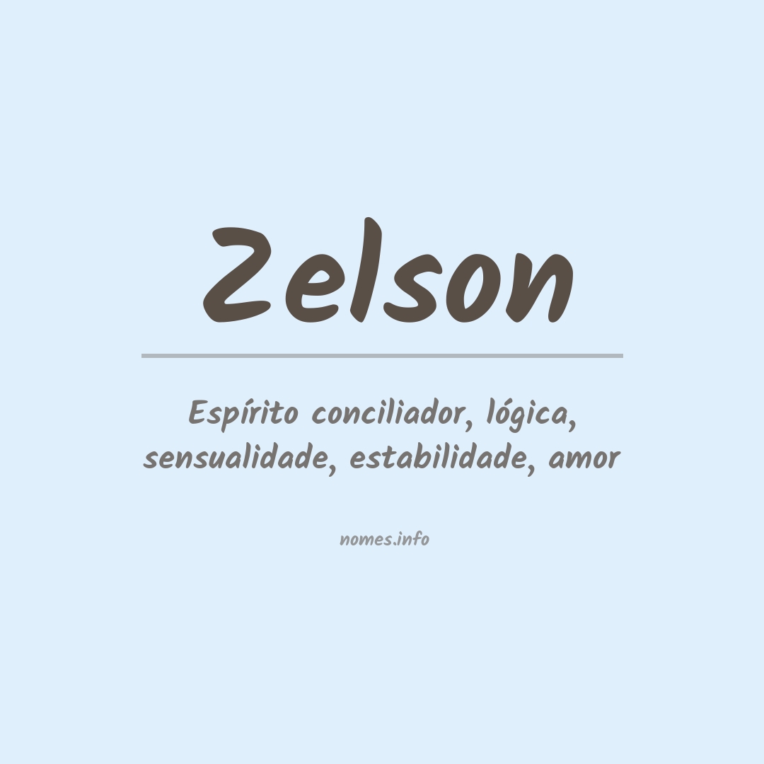 Significado do nome Zelson