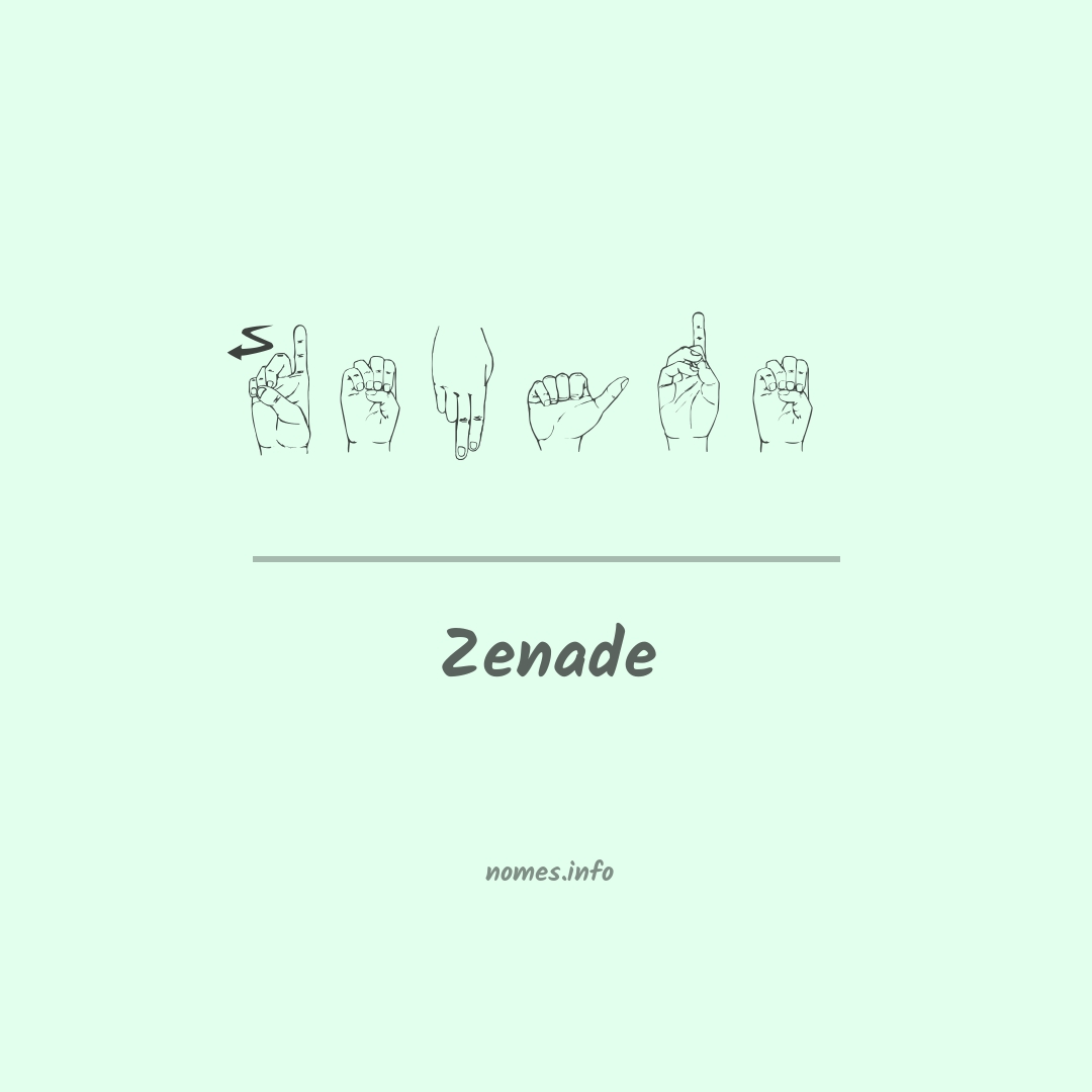 Zenade em Libras
