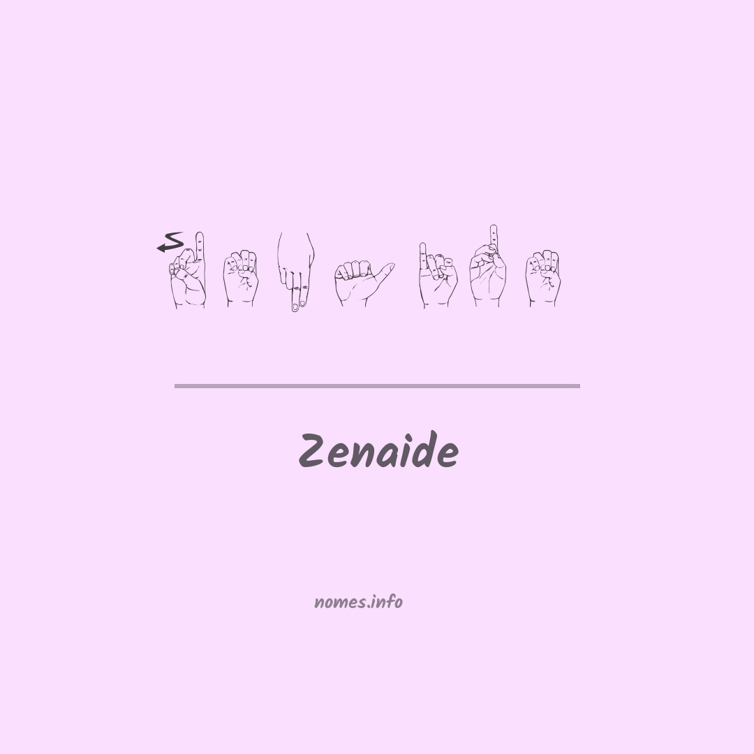 Zenaide em Libras