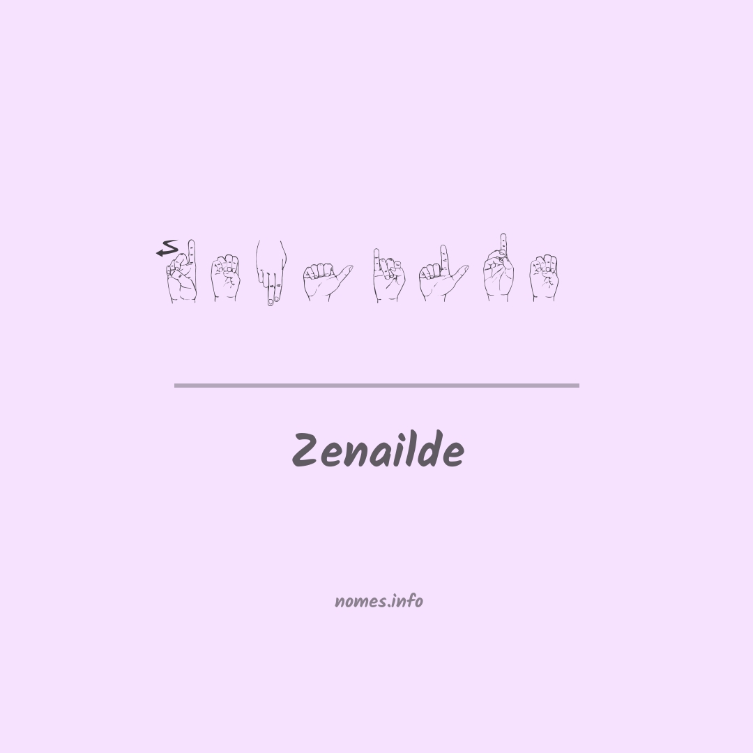 Zenailde em Libras