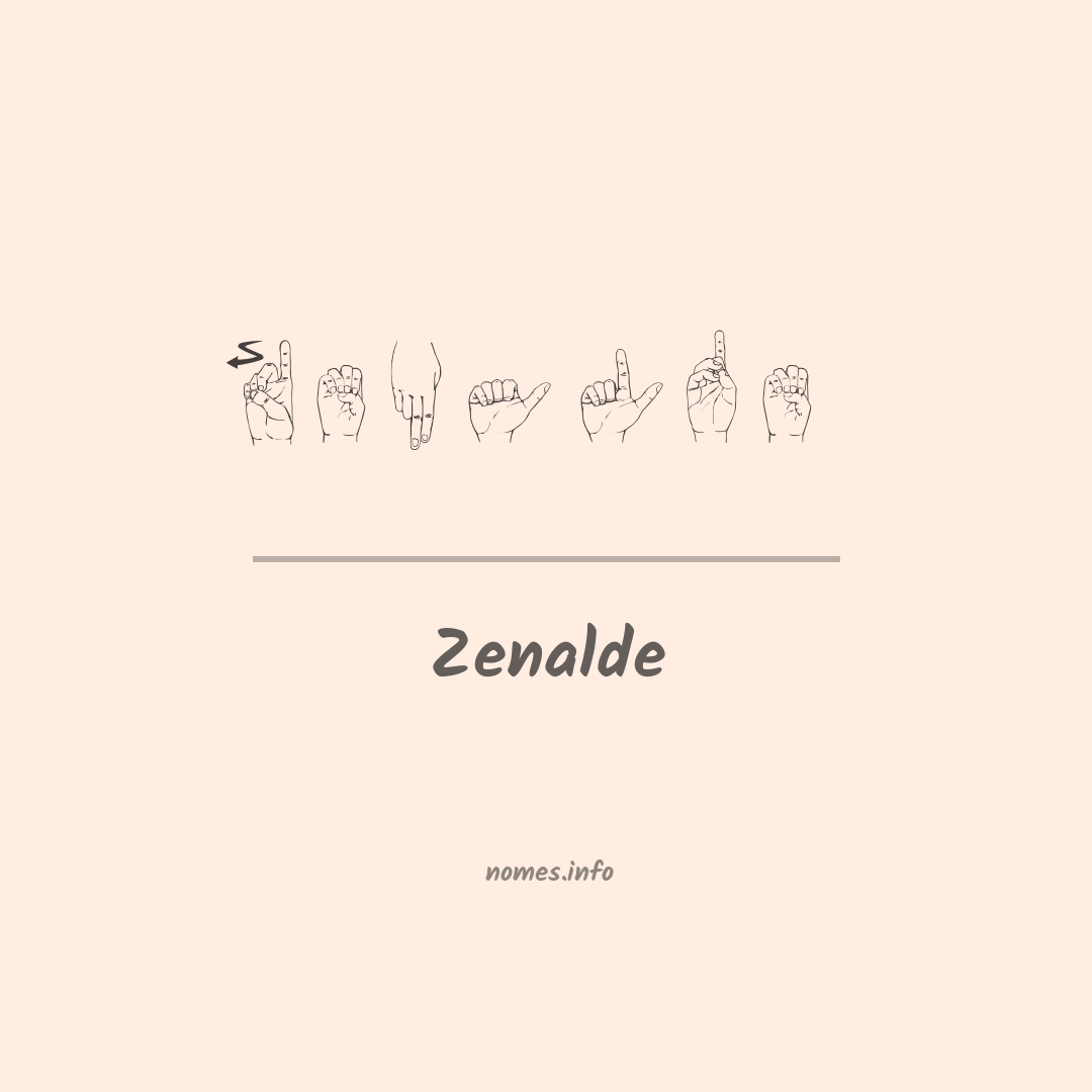 Zenalde em Libras