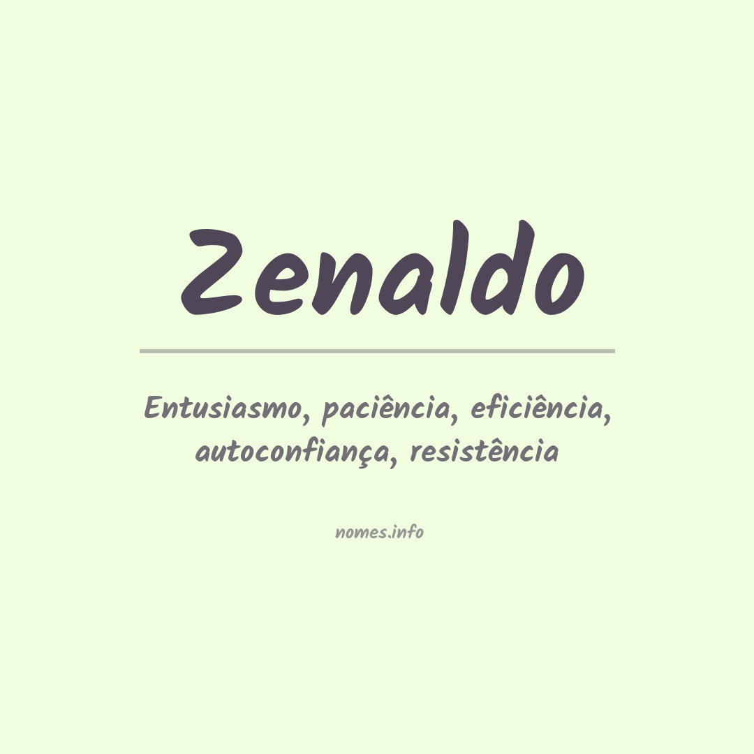 Significado do nome Zenaldo