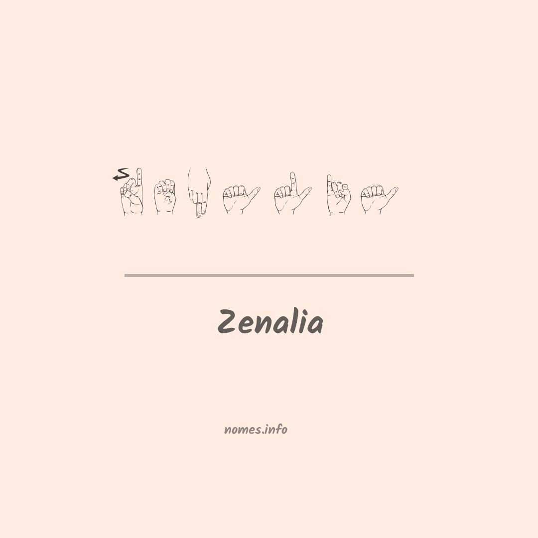 Zenalia em Libras
