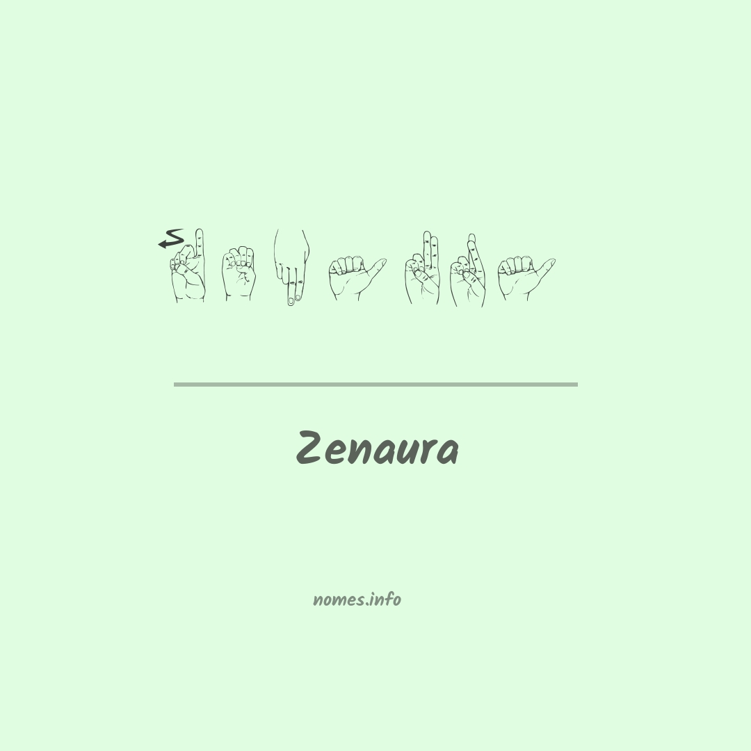 Zenaura em Libras