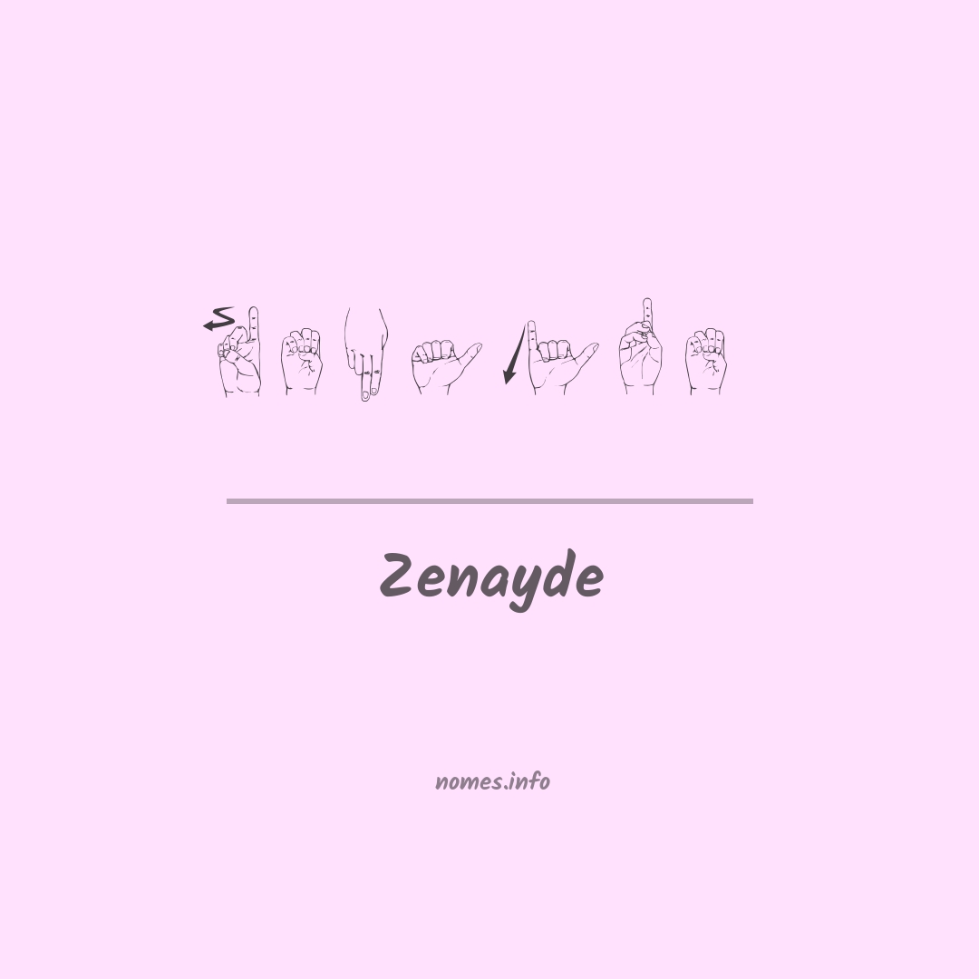 Zenayde em Libras