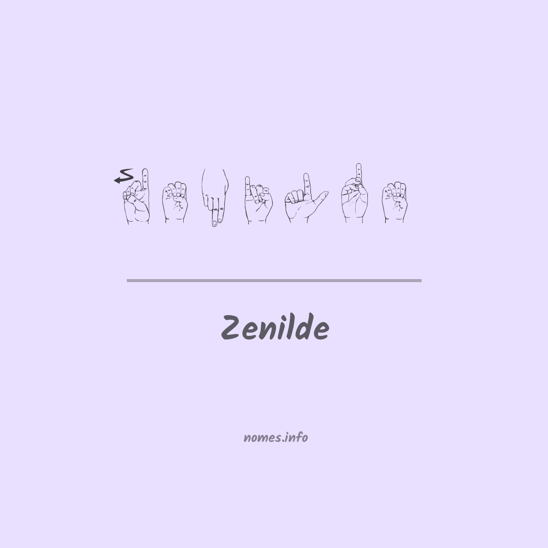 Zenilde em Libras