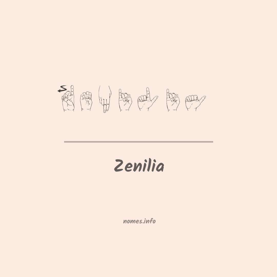 Zenilia em Libras