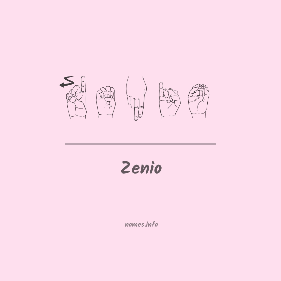 Zenio em Libras