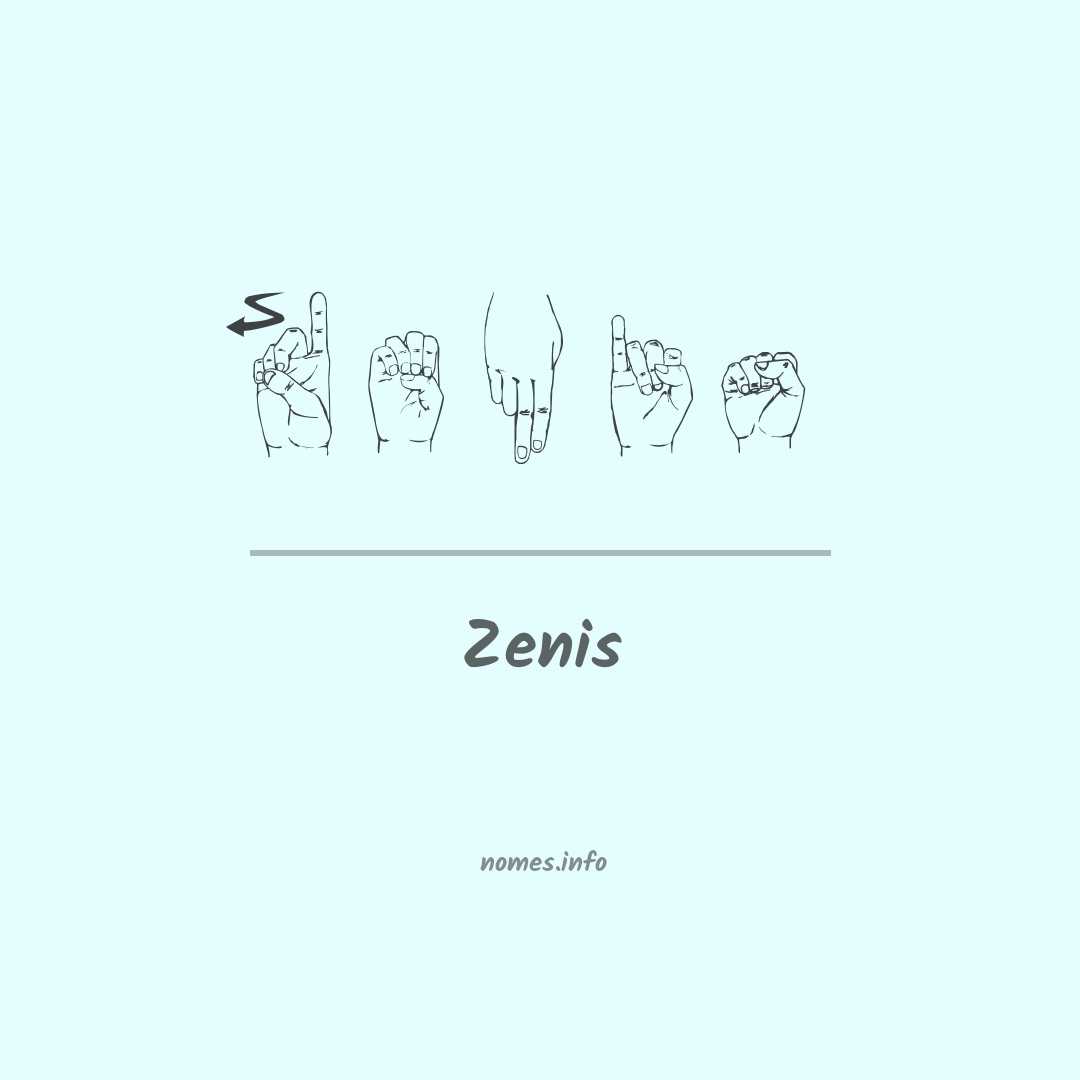 Zenis em Libras
