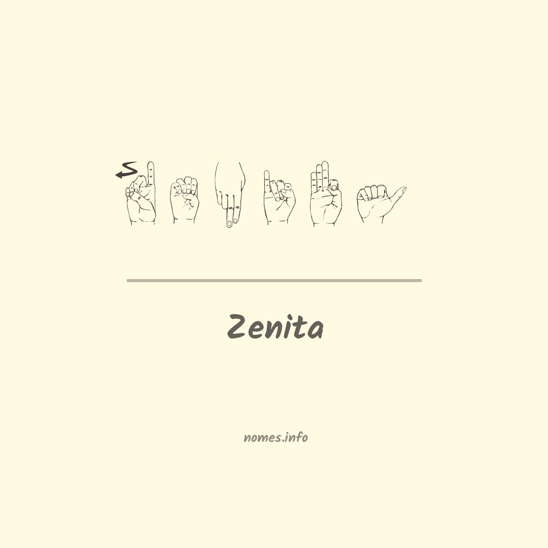 Zenita em Libras