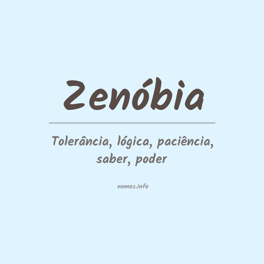 Significado do nome Zenóbia