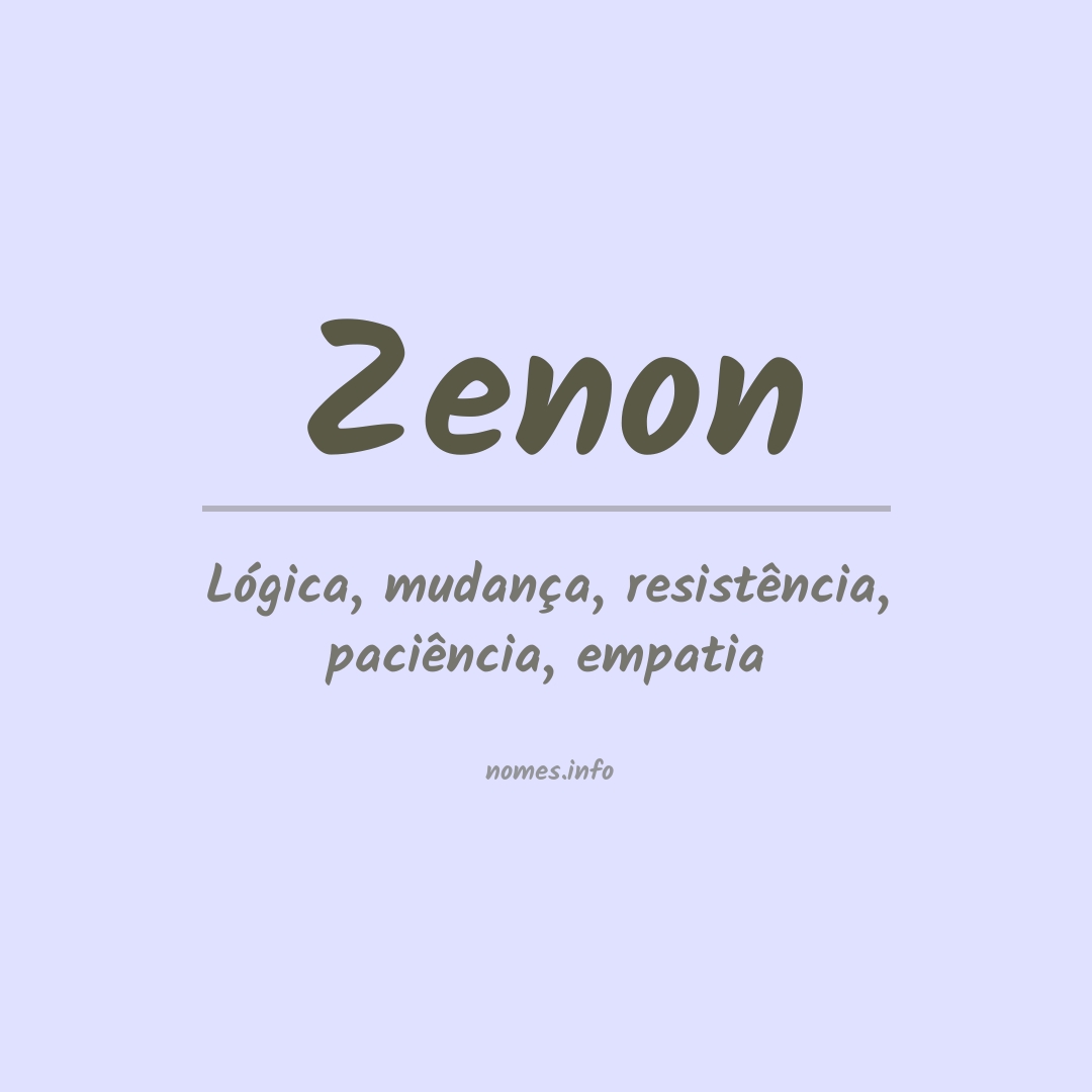 Significado do nome Zenon