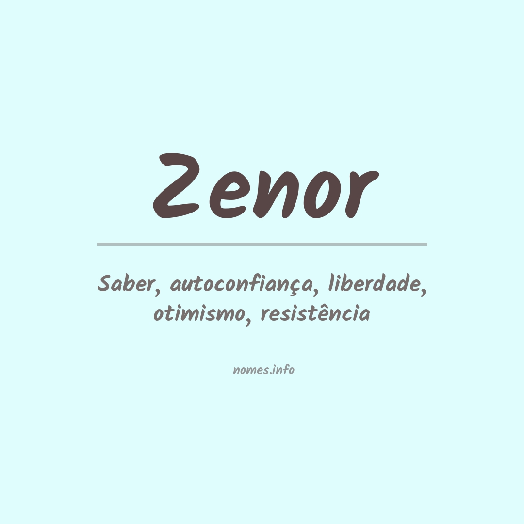 Significado do nome Zenor