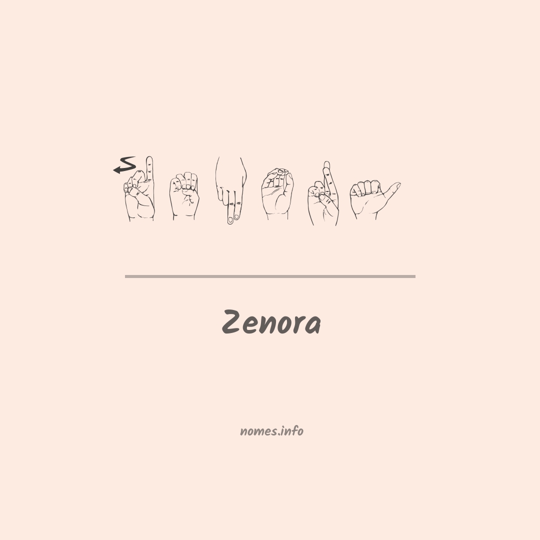 Zenora em Libras
