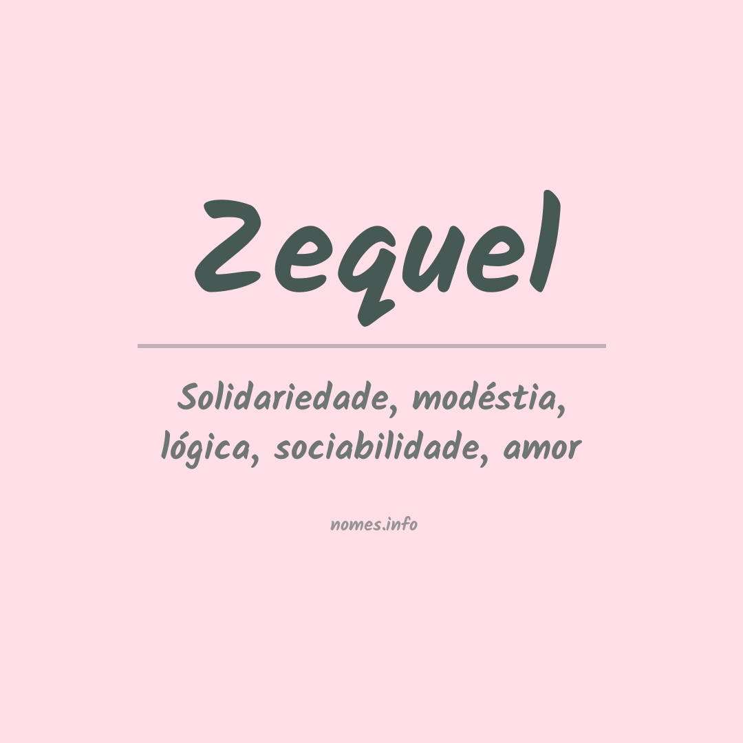 Significado do nome Zequel