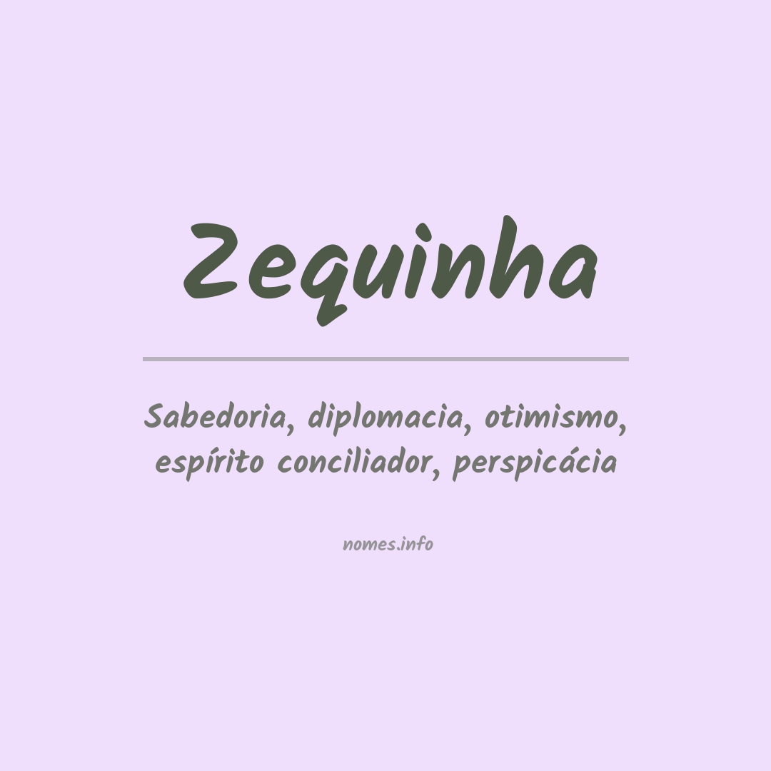 Significado do nome Zequinha