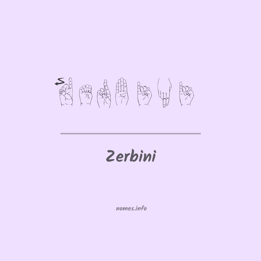 Zerbini em Libras