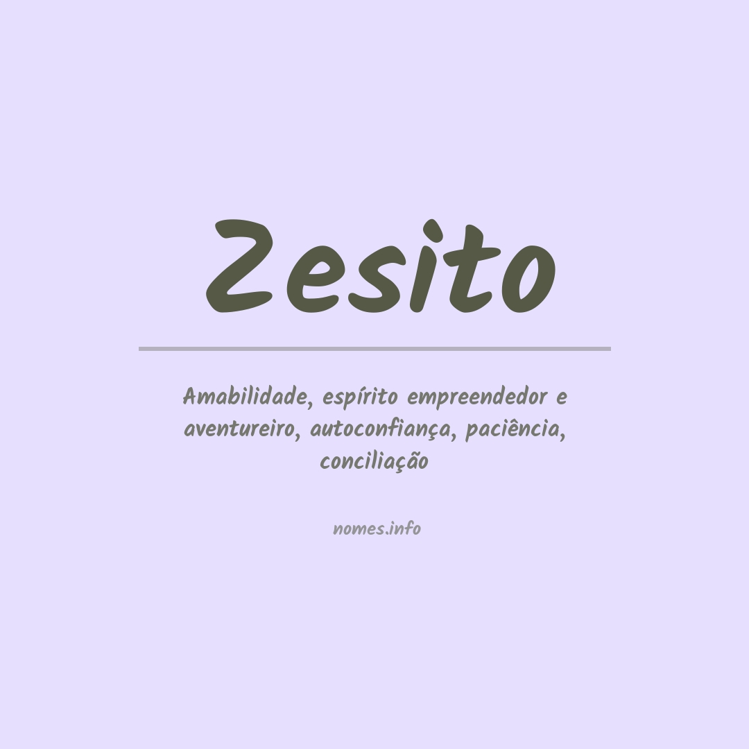 Significado do nome Zesito
