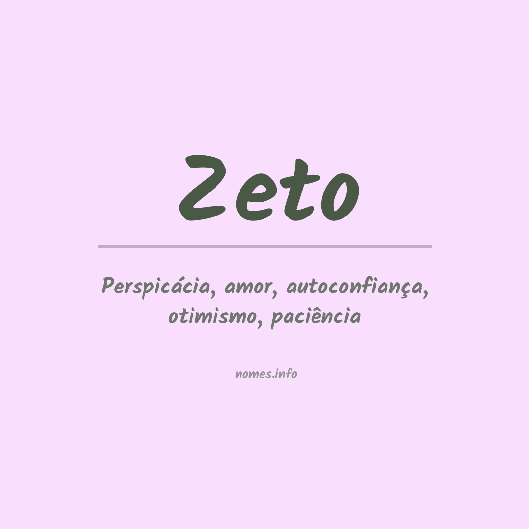 Significado do nome Zeto