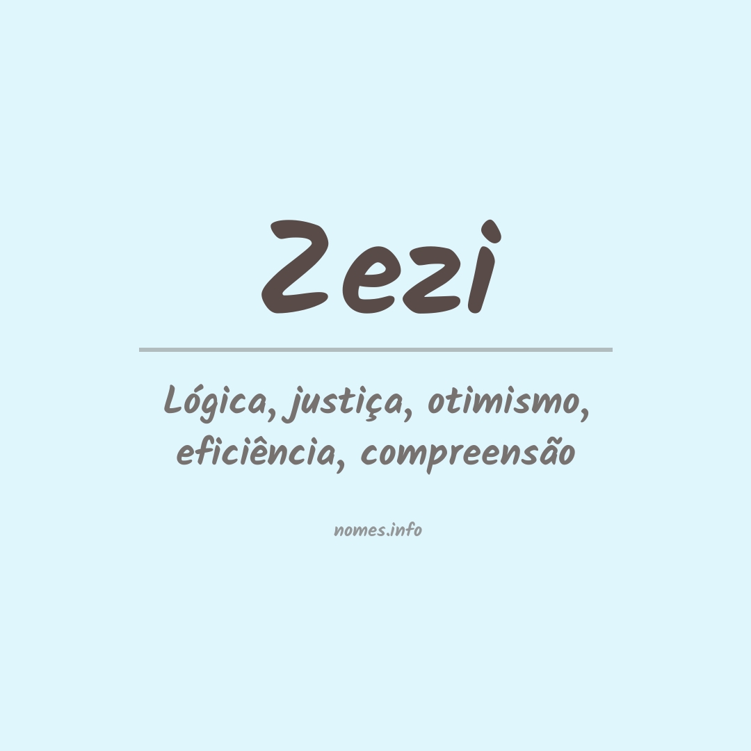 Significado do nome Zezi